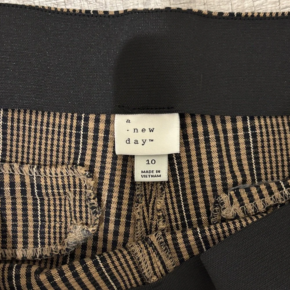 a new day Brown and Black Striped Skinny pants - Picture 2 of 7